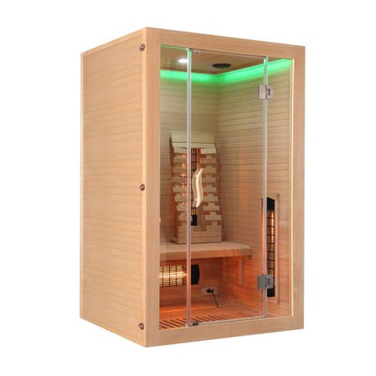 Sanotechnik MALMÖ 2 Infrarotkabine Wärmekabine für 2 Personen 120x105x190 cm