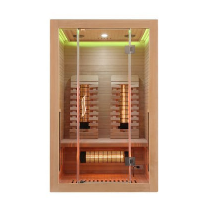 Sanotechnik MALMÖ 2 Infrarotkabine Wärmekabine für 2 Personen 120x105x190 cm