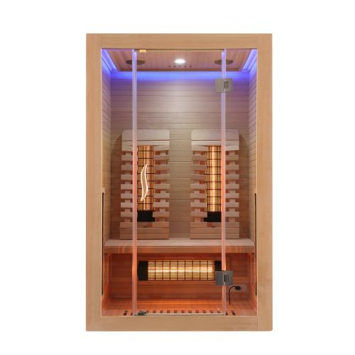 Sanotechnik MALMÖ 2 Infrarotkabine Wärmekabine für 2 Personen 120x105x190 cm