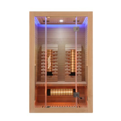 Sanotechnik MALMÖ 2 Infrarotkabine Wärmekabine für 2 Personen 120x105x190 cm