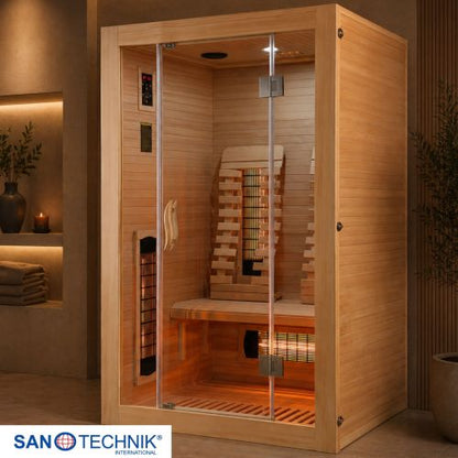 Sanotechnik MALMÖ 2 Infrarotkabine Wärmekabine für 2 Personen 120x105x190 cm