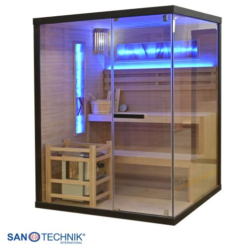 Sanotechnik LUXOR 2 Finnische Sauna für 3 Personen 150x140x190 cm