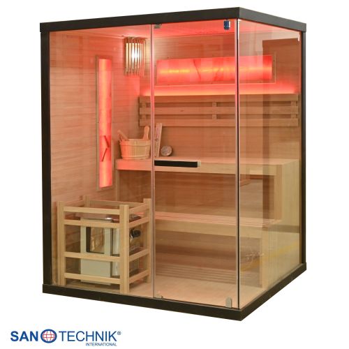 Sanotechnik LUXOR 2 Finnische Sauna für 3 Personen 150x140x190 cm