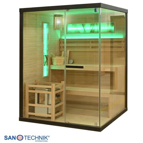 Sanotechnik LUXOR 2 Finnische Sauna für 3 Personen 150x140x190 cm