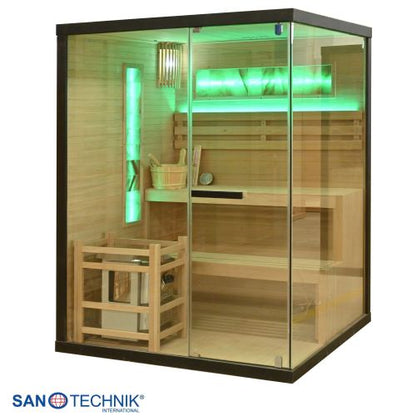 Sanotechnik LUXOR 2 Finnische Sauna für 3 Personen 150x140x190 cm