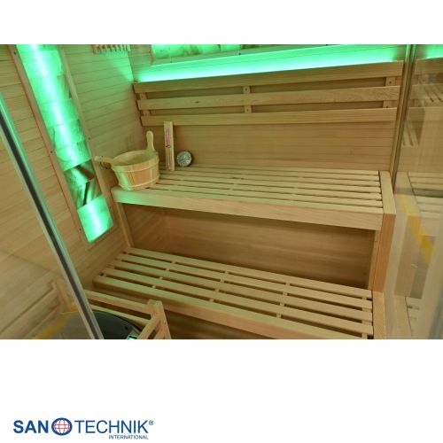 Sanotechnik LUXOR 2 Finnische Sauna für 3 Personen 150x140x190 cm