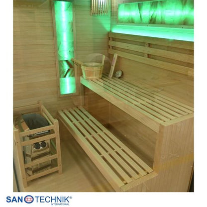 Sanotechnik LUXOR 2 Finnische Sauna für 3 Personen 150x140x190 cm