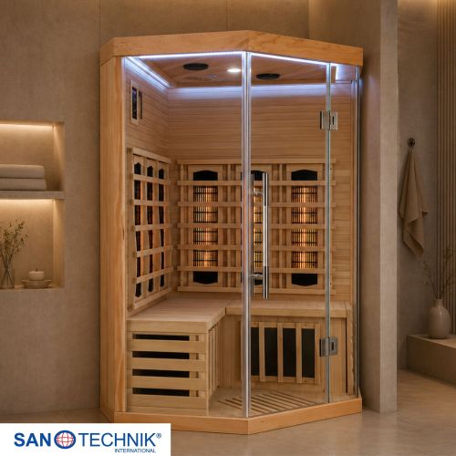 Sanotechnik SUPREME Infrarotkabine für 2 Personen 120x120x190 cm