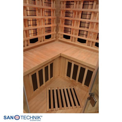 Sanotechnik SUPREME Infrarotkabine für 2 Personen 120x120x190 cm