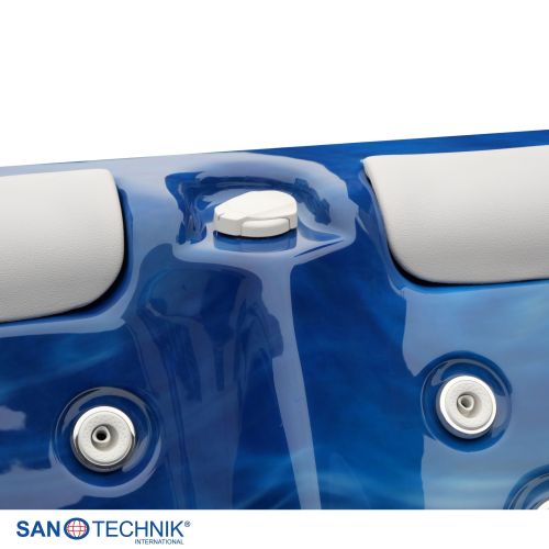 Sanotechnik MODENA OUTDOOR Whirlpool blue marble inkl. Abdeckung 205x130x70 cm