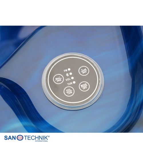 Sanotechnik MODENA OUTDOOR Whirlpool blue marble inkl. Abdeckung 205x130x70 cm