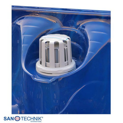 Sanotechnik PALMA OUTDOOR WHIRLPOOL blue marble inkl. Abdeckung und Stiege 190x190x86 cm
