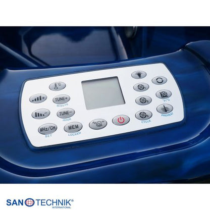 Sanotechnik PALMA OUTDOOR WHIRLPOOL blue marble inkl. Abdeckung und Stiege 190x190x86 cm