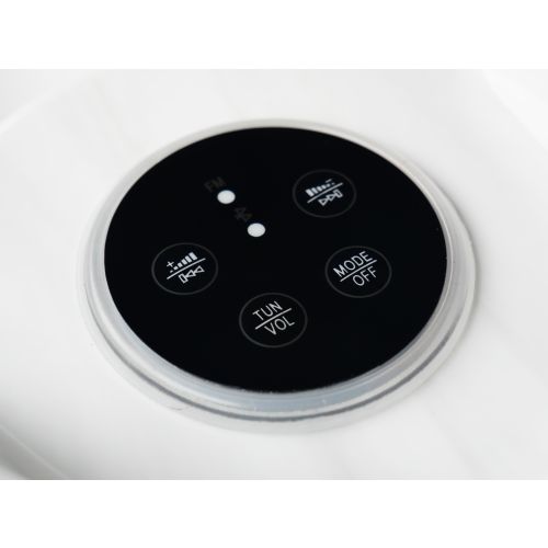Sanotechnik HAWAI OUTDOOR WHIRLPOOL white marble inkl. Abdeckung und Stiege 220x220x95 cm