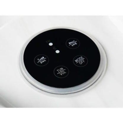 Sanotechnik HAWAI OUTDOOR WHIRLPOOL white marble inkl. Abdeckung und Stiege 220x220x95 cm