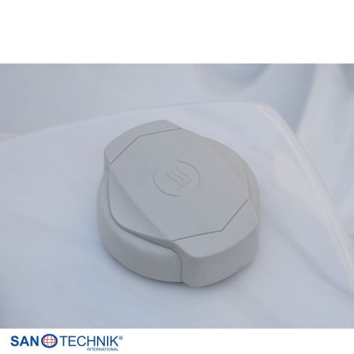Sanotechnik MAURITSIUS OUTDOOR Whirlpool white marble inkl. Abdeckung und Stiege 210x160x90 cm