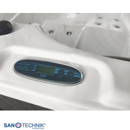 Sanotechnik SPLIT OUTDOOR WHIRLPOOL white marble inkl. Abdeckung 175x115x70 cm