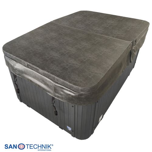 Sanotechnik SPLIT OUTDOOR WHIRLPOOL white marble inkl. Abdeckung 175x115x70 cm