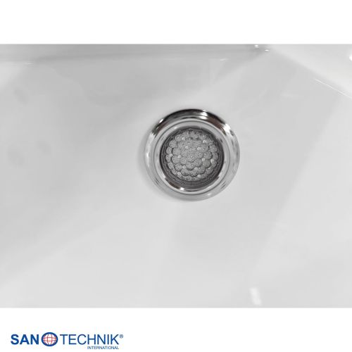 Sanotechnik KORFU OUTDOOR WHIRLPOOL white inkl. Abdeckung und Stiege 190x140x70 cm