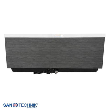 Sanotechnik KORFU OUTDOOR WHIRLPOOL white inkl. Abdeckung und Stiege 190x140x70 cm