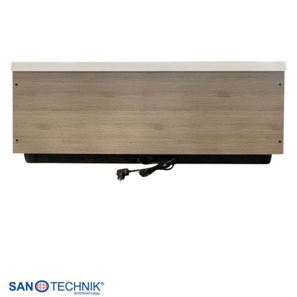 Sanotechnik ZADAR OUTDOOR WHIRLPOOL white inkl. Abdeckung und Stiege 190x140x70 cm