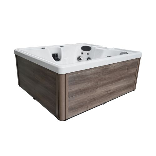 Sanotechnik PALERMO OUTDOOR WHIRLPOOL white marble inkl. Abdeckung 180x160x76 cm