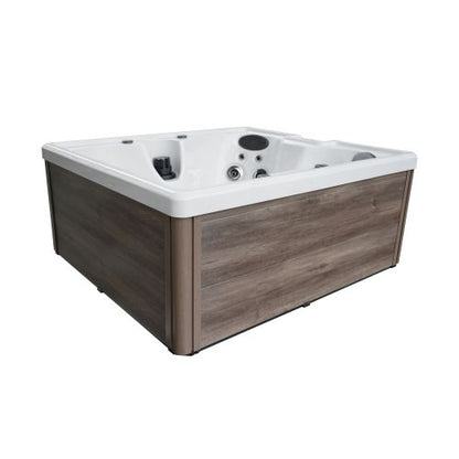 Sanotechnik PALERMO OUTDOOR WHIRLPOOL white marble inkl. Abdeckung 180x160x76 cm