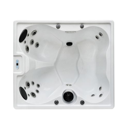 Sanotechnik PALERMO OUTDOOR WHIRLPOOL white marble inkl. Abdeckung 180x160x76 cm
