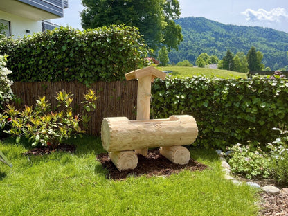 Holzbrunnen ,,Schliersberg" Holztrog Ränder abgeflacht aus Tannenholz | diverse Größen & Optionen