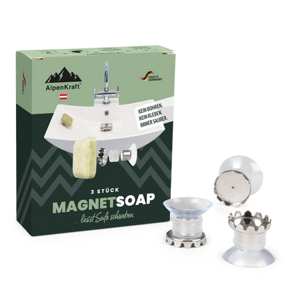 AlpenKraft® MagnetSoap Seifenhalter | 3er Pack