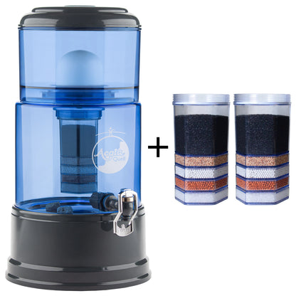 AcalaQuell® Smart blau | anthrazit | 8 Liter für 1-4 Personen | verschiedene Optionen | Einsteigerset klein