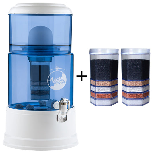 AcalaQuell® Smart blau | weiß | 8 Liter für 1-4 Personen | verschiedene Optionen | Einsteigerset klein
