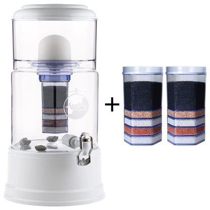 AcalaQuell® Smart kristallklar | weiß | 8 Liter für 1-4 Personen | verschiedene Optionen | Einsteigerset klein