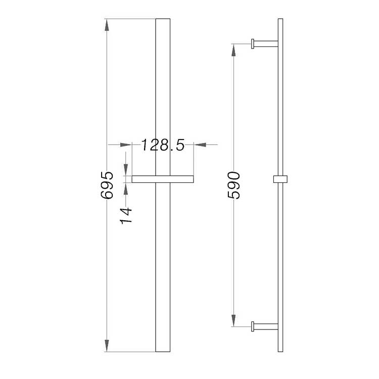 StoneArt 870408-1 schwarz matt (Handbrause für Wannenarmatur)