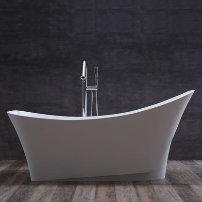 StoneArt Badewanne BS-501 weiß 165x74 cm glänzend