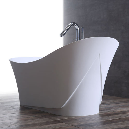 StoneArt Badewanne BS-501 weiß 165x74 cm matt