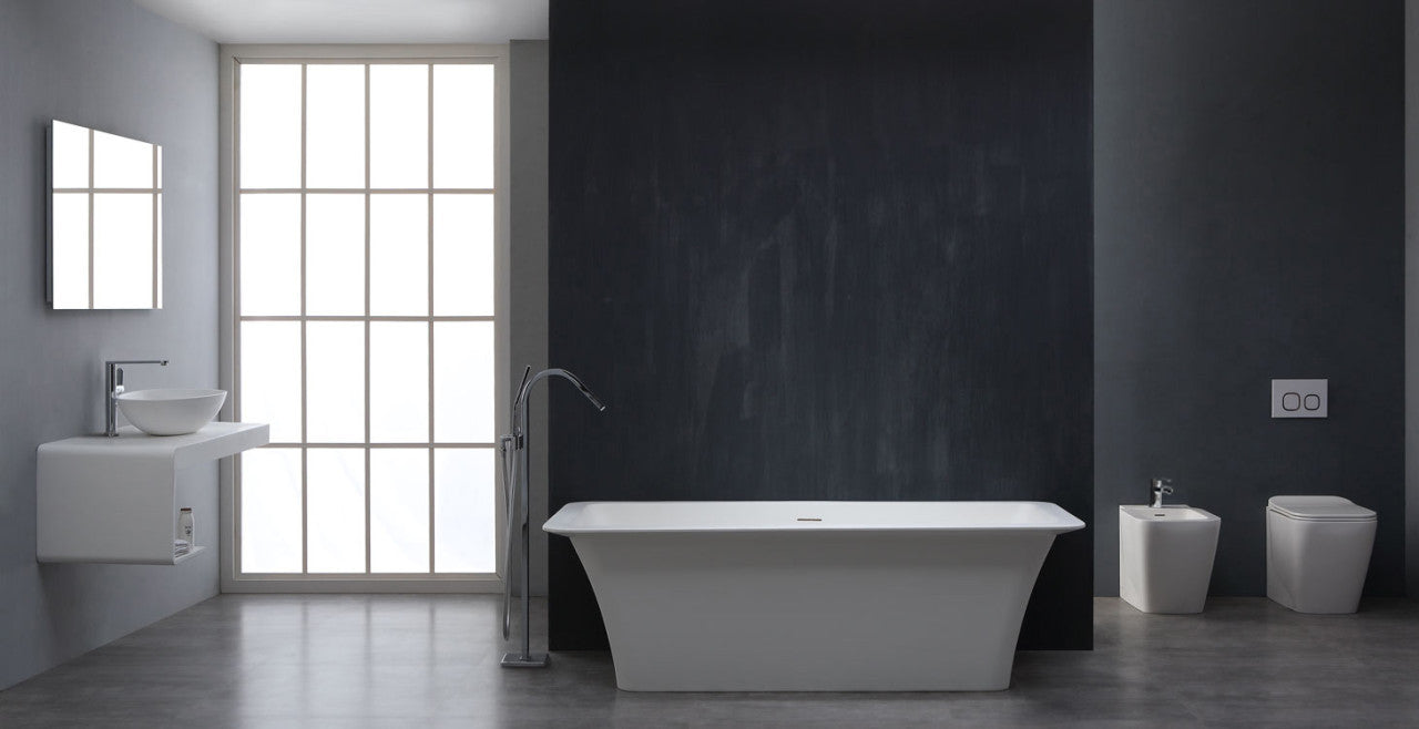 StoneArt Badewanne BS-502 weiß 179x80 cm glänzend