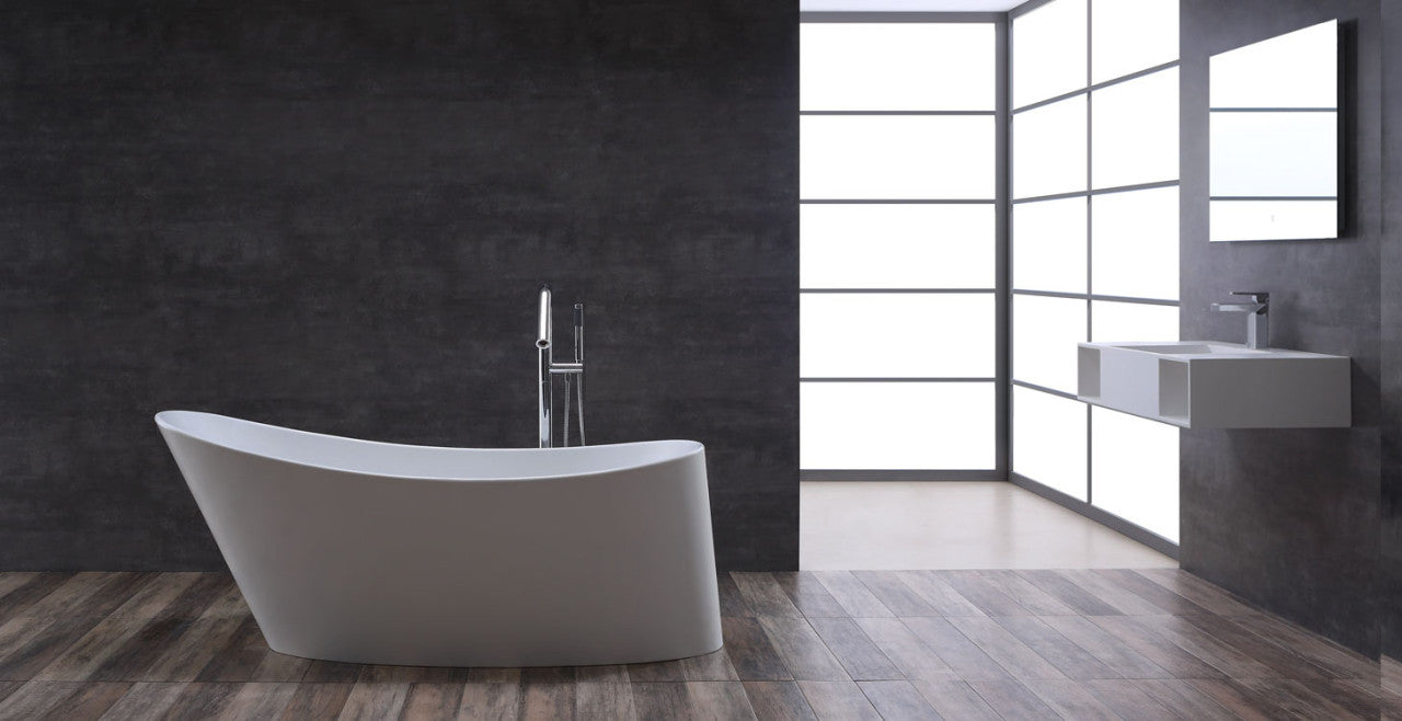 StoneArt Badewanne BS-503 weiß 179x80 cm glänzend