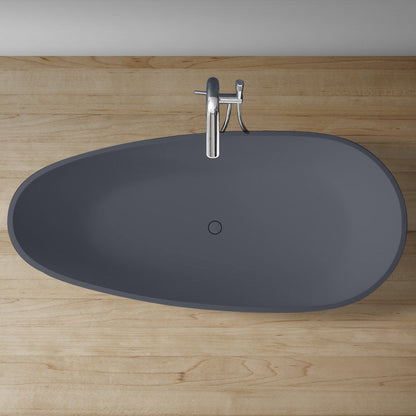 StoneArt Badewanne BS-505 beton-grau 171x85 cm matt