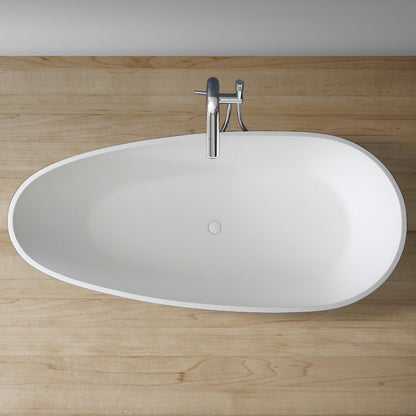 StoneArt Badewanne BS-505 schwarz-weiß 171x85 cm matt