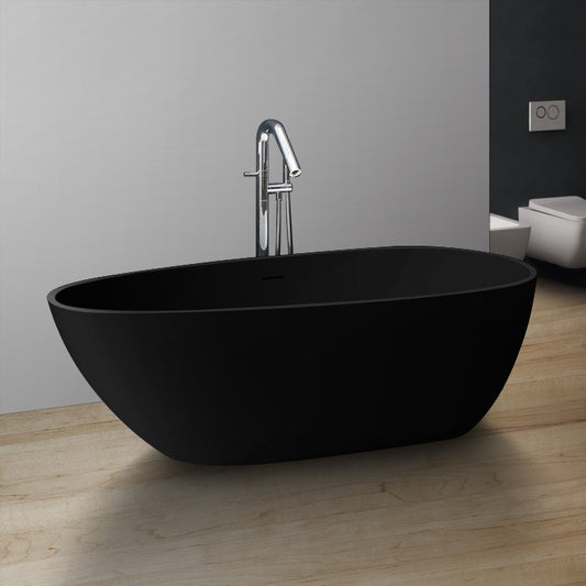 StoneArt Badewanne BS-505 schwarz 171x85 cm matt