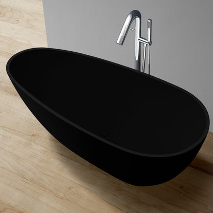 StoneArt Badewanne BS-505 schwarz 171x85 cm matt