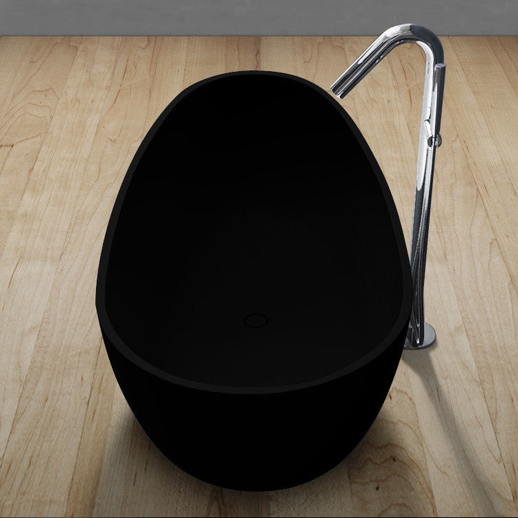 StoneArt Badewanne BS-505 schwarz 171x85 cm matt