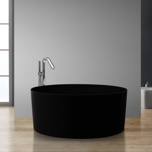 StoneArt Badewanne BS-507 schwarz 150x150 cm matt