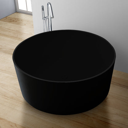 StoneArt Badewanne BS-507 schwarz 150x150 cm matt