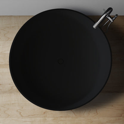 StoneArt Badewanne BS-507 schwarz 150x150 cm matt