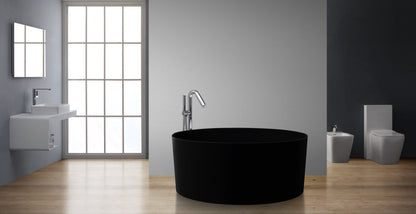 StoneArt Badewanne BS-507 schwarz 150x150 cm matt