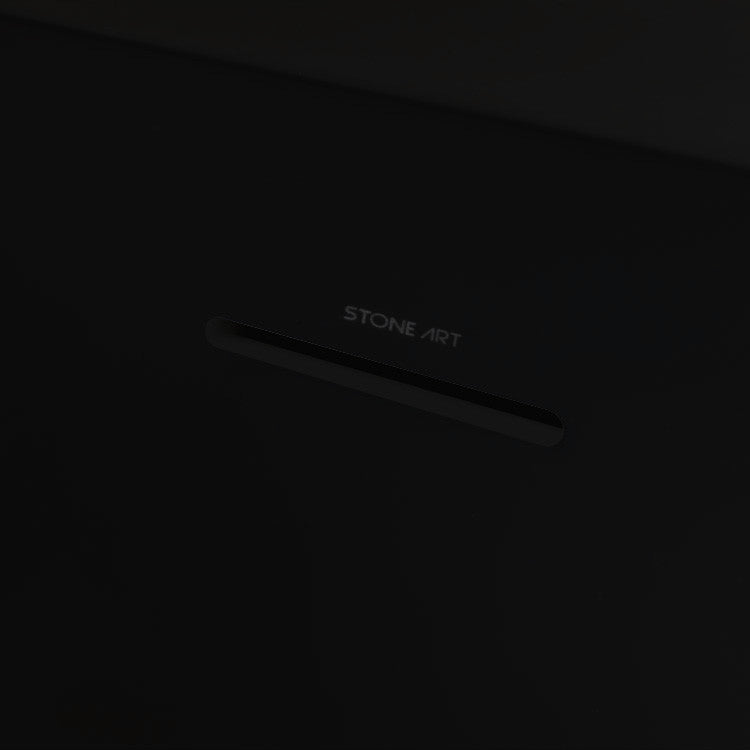 StoneArt Badewanne BS-507 schwarz 150x150 cm matt