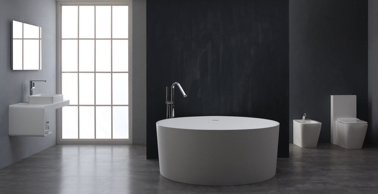 StoneArt Badewanne BS-507 weiß 150x150 cm matt