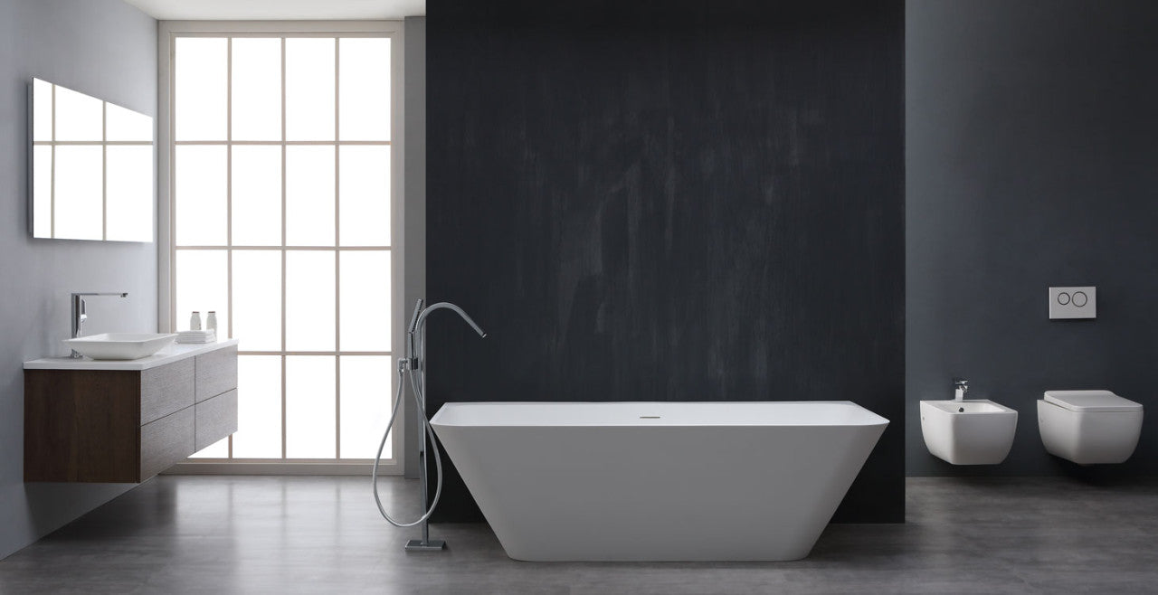 StoneArt Badewanne BS-519 weiß 180x85 cm glänzend